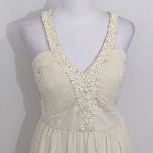 Minuet Ivory Homecoming Dress NWT Size Small Cream Formal Mini Dress - Picture 2 of 9